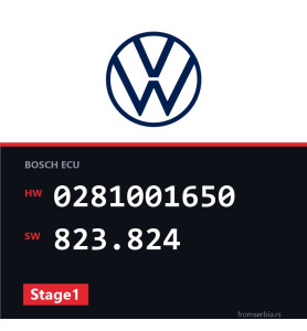 VW Golf4 0281001650 823.824 Stage1 tuning file