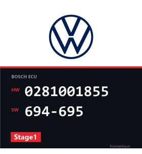 VW Golf4 0281001855 694-695 Stage1 tuning file