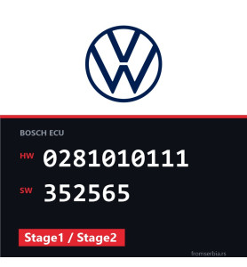 VW Golf4 0281010111 352565 Stage1 / Stage2 tuning file