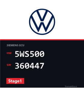 VW Golf4 5WS500 360447 Stage1 tuning file