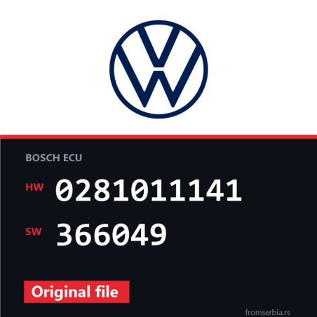 VW Golf4 0281011141 366049 original ECU file