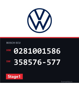 VW Golf4 0281001586 358576-577 Stage1 tuning file