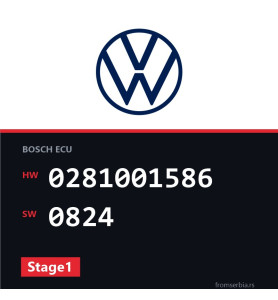 VW Golf4 0281001586 0824 Stage1 tuning file