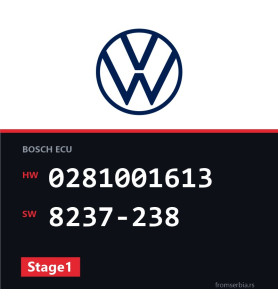 VW Golf4 0281001613 8237-238 Stage1 tuning file
