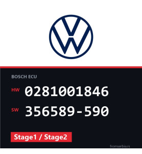 VW Golf4 0281001846 356589-590 Stage1 / Stage2 tuning file