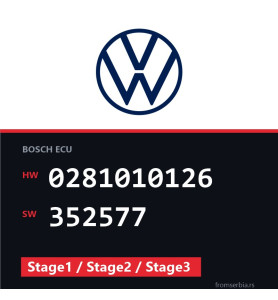 VW Golf4 0281010126 352577 Stage1 / Stage2 / Stage3 tuning file