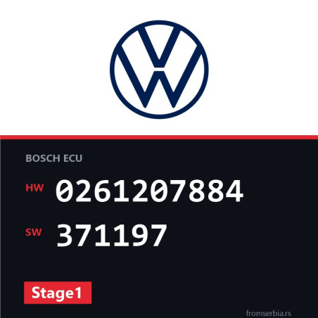 VW Golf4 0261207884 371197 Stage1 tuning file