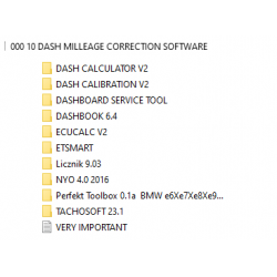 SOFTWARE TO CORRECT THE MILEAGE - 10pcs