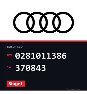 Audi A4 0281011386 370843 Stage1 tuning file