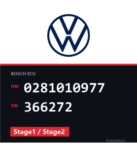 VW Golf4 0281010977 366272 Stage1 / Stage2 tuning file
