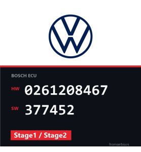 VW Golf 0261208467 377452 Stage1 / Stage2 tuning file