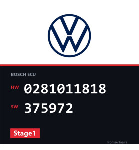 VW Golf 0281011818 375972 Stage1 tuning file