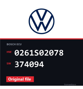 VW Golf 0261S02078 374094 original ECU file
