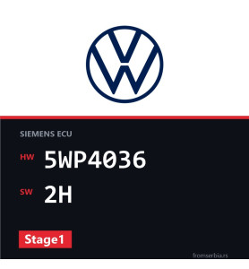VW Golf1 5WP4036 2H Stage1 tuning file