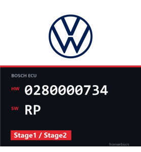 VW Golf2 0280000734 RP Stage1 / Stage2 tuning file