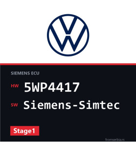 VW Golf4 5WP4417 Siemens-Simtec Stage1 tuning file