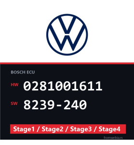 VW 0281001611 8239-240 Stage1 / Stage2 / Stage3 / Stage4 file