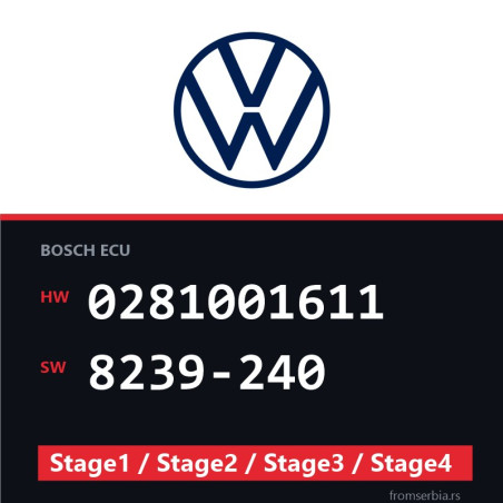 VW 0281001611 8239-240 Stage1 / Stage2 / Stage3 / Stage4 file