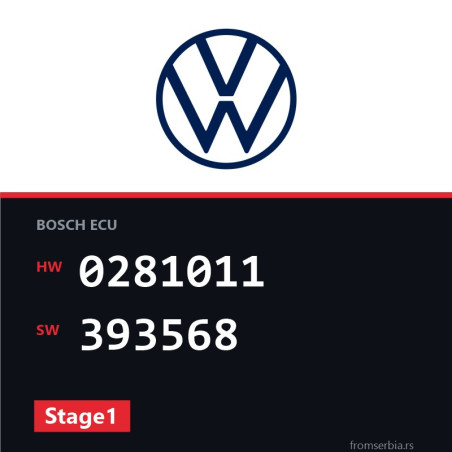VW Golf 0281011 393568 Stage1 tuning file