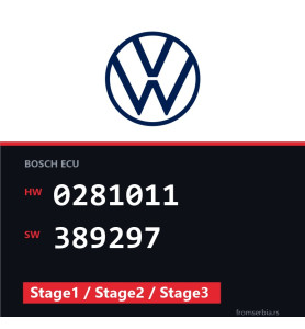 VW Golf 0281011 389297 Stage1 / Stage2 / Stage3 tuning file