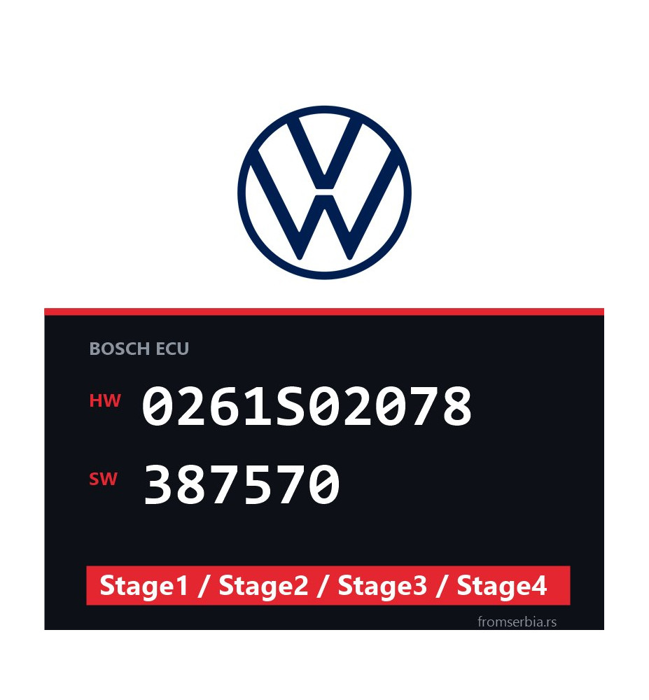VW 0261S02078 387570 Stage1 / Stage2 / Stage3 / Stage4 file