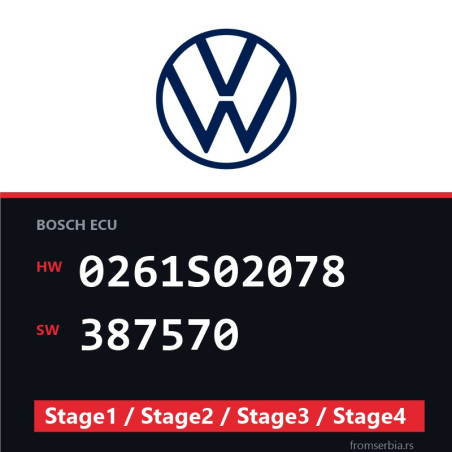 VW 0261S02078 387570 Stage1 / Stage2 / Stage3 / Stage4 file