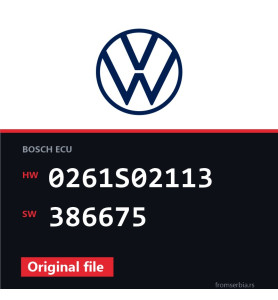 VW Golf 0261S02113 386675 original ECU file