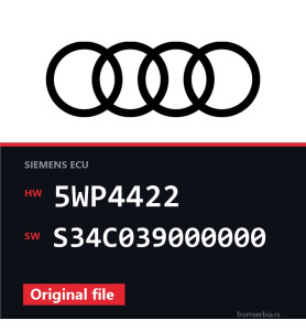 Audi A4 5WP4422 S34C039000000 original ECU file