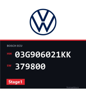 VW Golf5 03G906021KK 379800 Stage1 tuning file