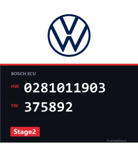 VW Golf5 0281011903 375892 Stage2 tuning file