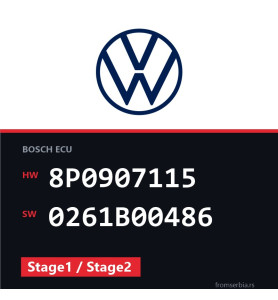 VW Golf5 8P0907115 0261B00486 Stage1 / Stage2 tuning file