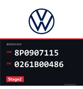 VW Golf5 8P0907115 0261B00486 Stage2 tuning file
