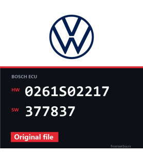 VW Golf5 0261S02217 377837 original ECU file