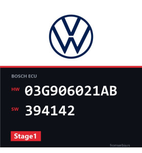 VW Golf5 03G906021AB 394142 Stage1 tuning file