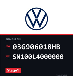 VW Golf5 03G906018HB SN100L4000000 Stage1 tuning file