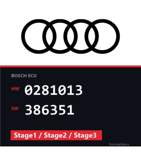 Audi A4 0281013 386351 Stage1 / Stage2 / Stage3 tuning file