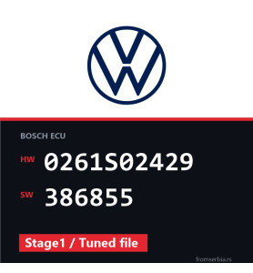 VW Golf5 0261S02429 386855 Stage1 / Tuned file tuning file