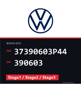 VW Golf 37390603P44 390603 Stage1 / Stage2 / Stage3 tuning file