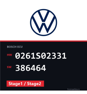VW Golf 0261S02331 386464 Stage1 / Stage2 tuning file