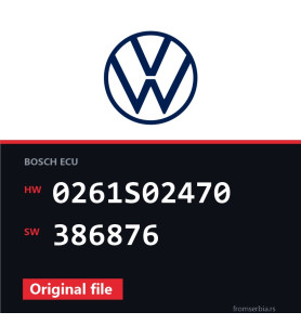 VW Golf 0261S02470 386876 original ECU file