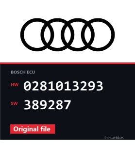 Audi A4 0281013293 389287 Stage1 tuning file