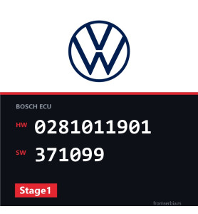 VW Golf5 0281011901 371099 Stage1 tuning file