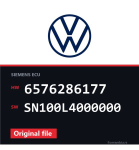 VW Golf5 6576286177 SN100L4000000 original ECU file