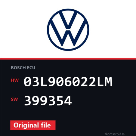 VW Golf 03L906022LM 399354 original ECU file