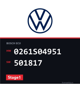 VW Golf 0261S04951 501817 Stage1 tuning file