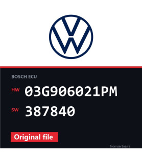 VW Golf 03G906021PM 387840 original ECU file