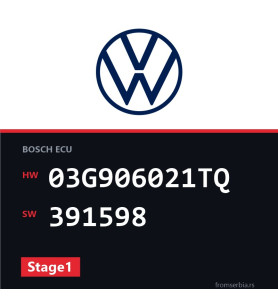 VW Golf 03G906021TQ 391598 Stage1 tuning file