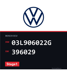 VW Golf 03L906022G 396029 Stage1 tuning file