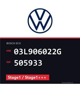 VW Golf 03L906022G 505933 Stage1 / Stage1+++ tuning file