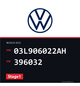 VW Golf 03L906022AH 396032 Stage1 tuning file